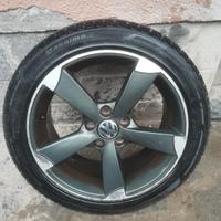 cerchi e gomme 17 pollici vw golf 