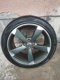 cerchi e gomme 17 pollici vw golf 