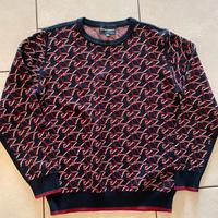 Maglione Rosso Nero Emporio Armani Bambino 12 Anni