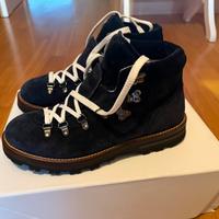 Pedula NUOVA Mon Piz Cortina camoscio blu tg 38,5