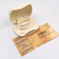 Timex Scatola Vintage Panna + Garanzia Dell'epoca