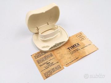 Timex Scatola Vintage Panna + Garanzia Dell'epoca