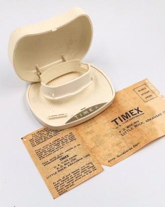 Timex Scatola Vintage Panna + Garanzia Dell'epoca