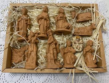 Statuine artigianali presepe in terracotta