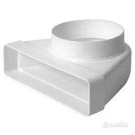 Curva per cappe cucina marca eroplast 220x55mm