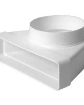 Curva per cappe cucina marca eroplast 220x55mm