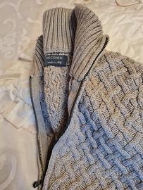 Bomber maglia zip uomo