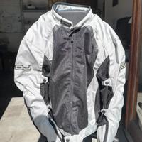 Giacca moto OJ Nero-Grigio taglia 3XL