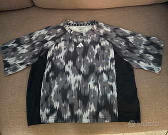 Maglia Adidas grigia e nera