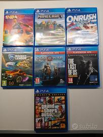 lotto giochi Ps4 - vendibili insieme o singoli 