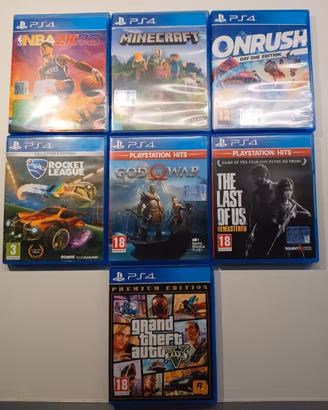 lotto giochi Ps4 - vendibili insieme o singoli 