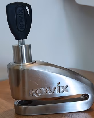 Bloccadisco moto Kovix (14 mm)+3 chiavi e cavo 
