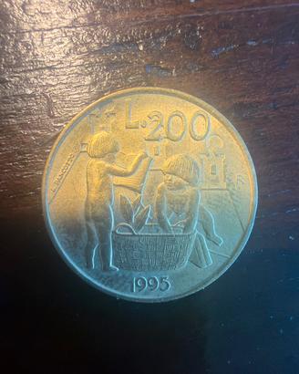 Moneta 200 lire Rep. San Marino - rara