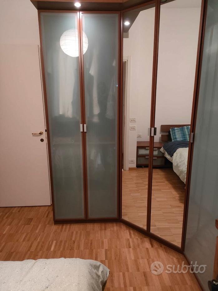 Camera Da Letto Completa Moderna - Letto Matrimoniale Con Armadio E Comodini, Rovere E Antracite - Foto 8