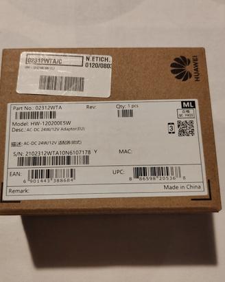 Trasformatore Huawei HW-120200E5W 12V 2A