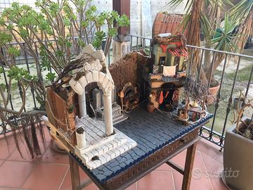 Presepe completo di pastori