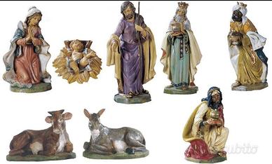 PRESEPE DI PREGIO COMPLETO SACRA FAMIGLIA GESU