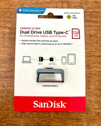 SanDisk Dual Drive USB Type-C USB-C 128GB