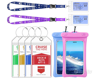 Etichette bagaglio xxl per crociere porta bigliett