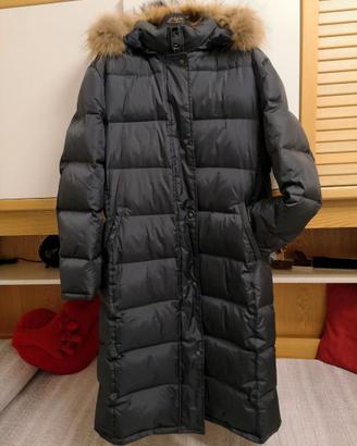 Cappotto lungo da donna in vero piumino