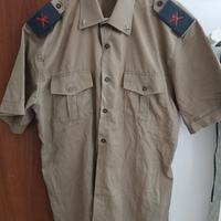 camicia  esercito con mostrine e stellette 