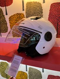 Casco jet dieffe shiny bianco taglia L NUOVO