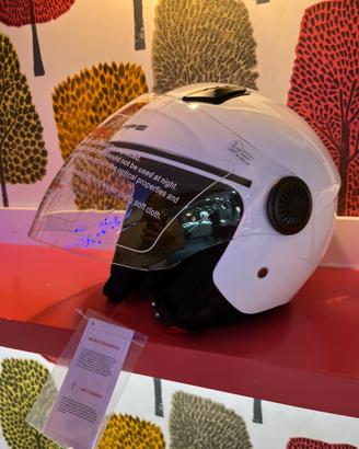 Casco jet dieffe shiny bianco taglia L NUOVO