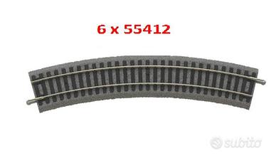 PIKO 55412 - 6 BINARI CURVI - R 42,19 CM. /30°