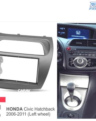 CORNICE NERA RADIO 2-DIN PER HONDA CIVIC HATCHBACK