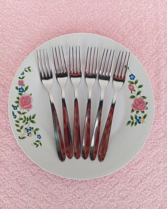 Set 6 Forchette Da Frutta 