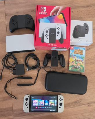 Nintendo switch Oled + Accessori + Animal crossing
