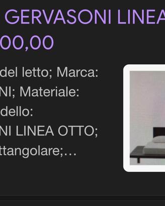 Letto Matrimoniale tatami  Gervasoni in bambù