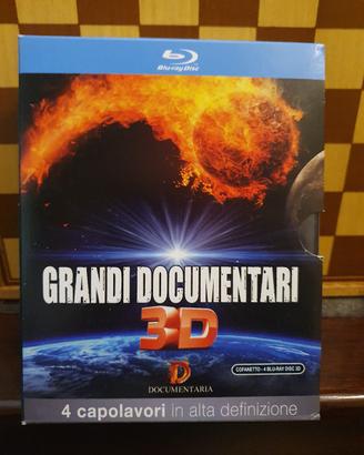 4 Blu-Ray dvd 3D "Grandi documentari" cofanetto