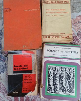 Libri scolastici vintage