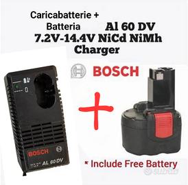 Bosch al60dv caricabatteria + batteria usato 