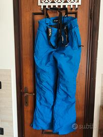 Pantaloni sci uomo blu taglia L