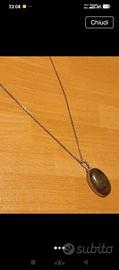 catenina con ciondolo in argento 925 