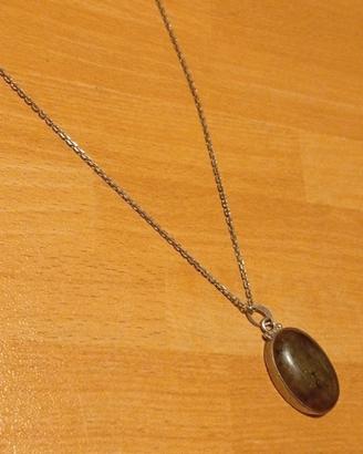 catenina con ciondolo in argento 925 