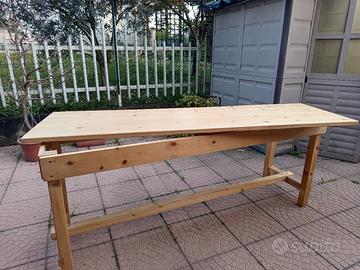 tavolo in legno artigianale 