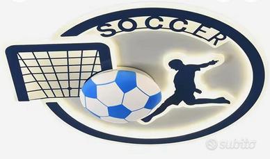 Plafoniera Camera Bimbo Tema Calcistico colore com