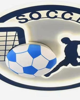 Plafoniera Camera Bimbo Tema Calcistico colore com