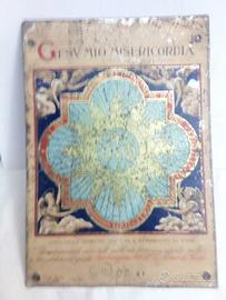 Tavola in latta S. Bernardino da Siena Papa Pio XI