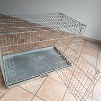 Gabbia pieghevole in acciaio misura media