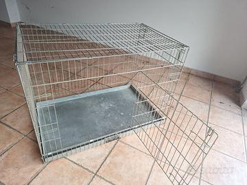 Gabbia pieghevole in acciaio misura media