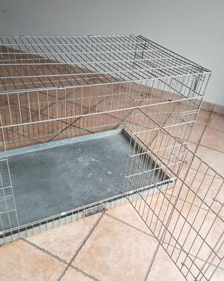 Gabbia pieghevole in acciaio misura media
