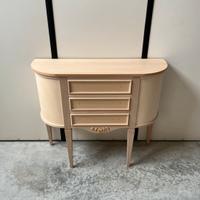 Mobile consolle cassettiera ingresso legno grezzo