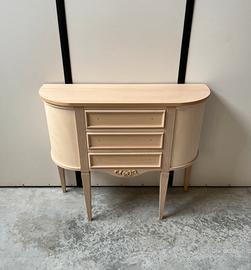 Mobile consolle cassettiera ingresso legno grezzo
