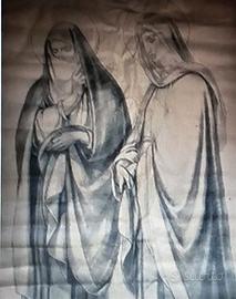 Assisi - grande disegno preparatorio per affresco