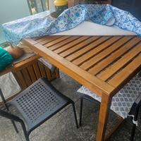 Tavolo ikea da esterno con eve tali sedie