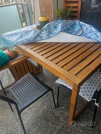 Tavolo ikea da esterno con eve tali sedie